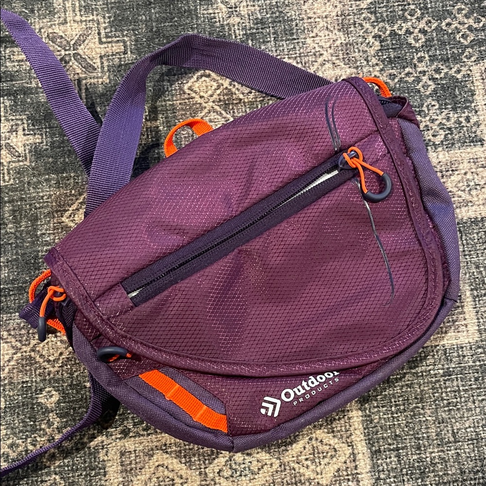 Outdoor Products Purple and Orange Crossbody Bag